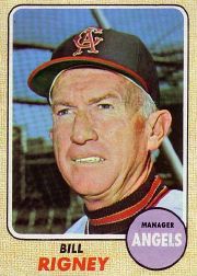 1968 Topps Baseball Cards      416     Bill Rigney MG